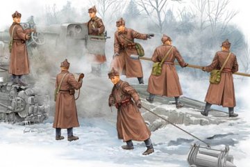Trumpeter 1/35 Soviet B-4 Artillery Crew afbeelding