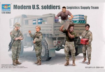 Trumpeter 1/35 Modern U.S. soldiers - Logistics Supply afbeelding