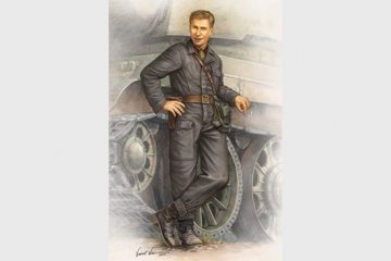 Trumpeter 1/35 WWII Soviet Army Tank Crewman 1942 afbeelding