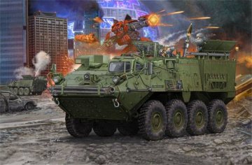 Trumpeter 1/35 M1129 Stryker Mortar Carrier w. 120mm afbeelding