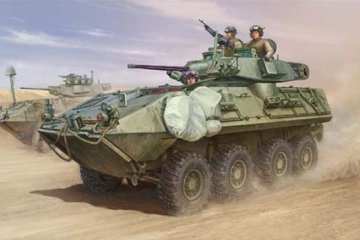 Trumpeter 1/35 LAV-A2 8x8 wheeled armoured vehicle afbeelding