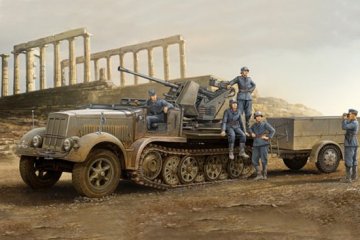 Trumpeter 1/35 German 3.7cm Flak37 auf Selbstfahrlafette (Sd.Kfz.7/2 Early Version) afbeelding