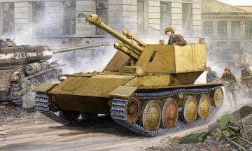 Trumpeter 1/35 Krupp/Ardelt Waffentrager 105mm leFH-18 afbeelding