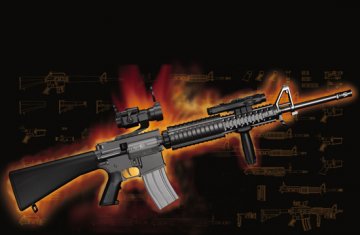 Trumpeter 1/3 AR15/M16/M4 FAMILY-M4 S-System afbeelding