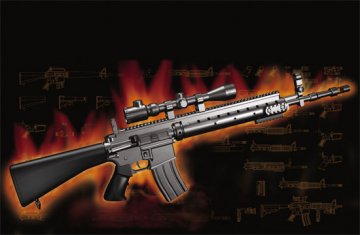 Trumpeter 1/3 AR15/M16/M4 FAMILY-MK.12 Mod o/1 SPR afbeelding