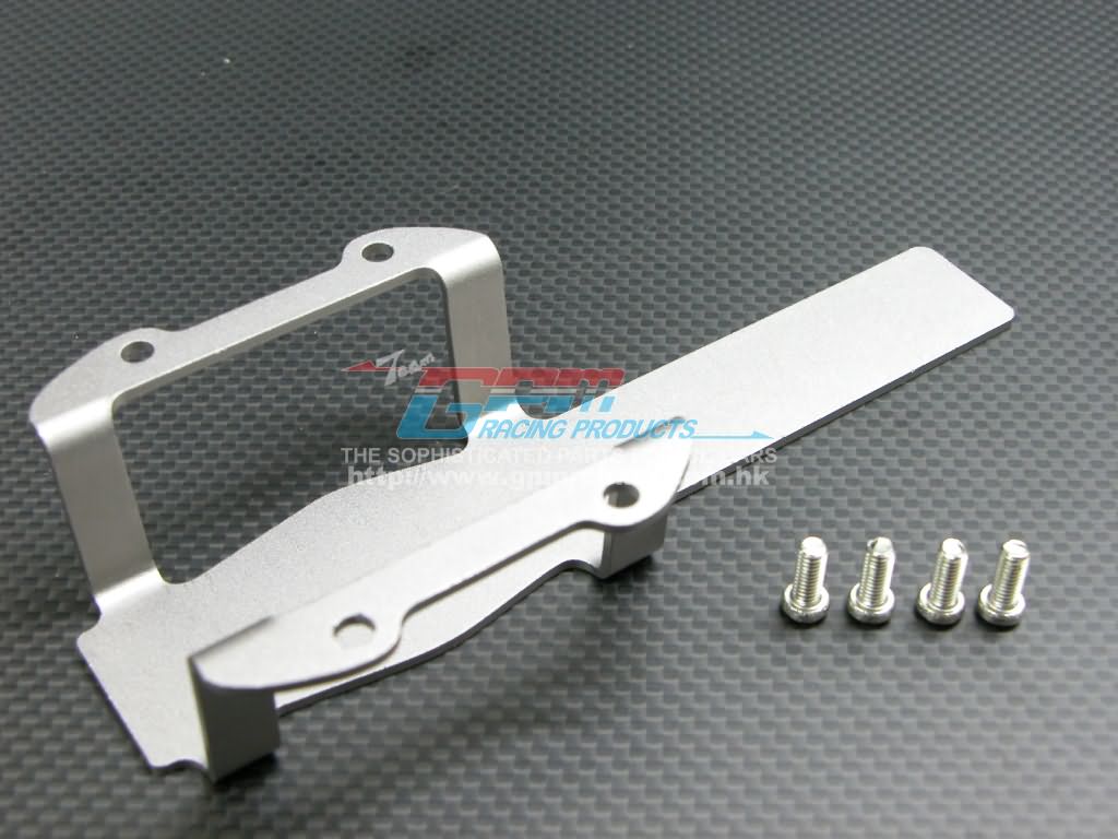 GPM Aluminium center gear box skid guard met schroeven - Blauw afbeelding