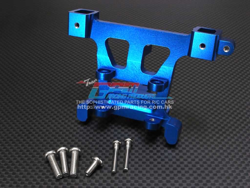 Alloy rear body post mount with screws for revo 3.3 & slayer - Blauw afbeelding