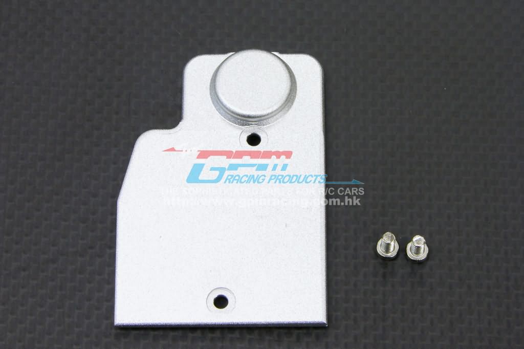 Alloy fuel tank mount plate with screws for revo 3.3 & slayer - Blauw afbeelding