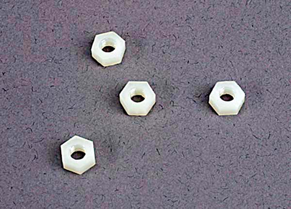 4mm nylon wheel nuts (4) afbeelding
