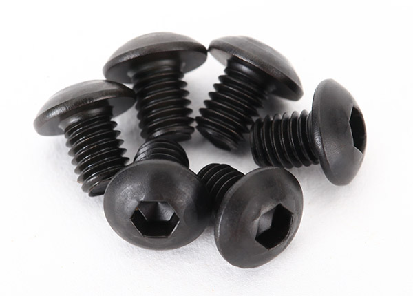 Traxxas - Screws, 3x4mm button-head machine (hex drive) (6) (TRX-2515)