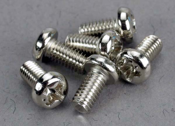 Screws, 3x6mm roundhead machine (6) afbeelding