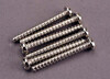 Screws, 3x25mm roundhead self-tapping (6)