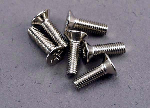 Screws, 3x10mm countersunk machine (6) afbeelding