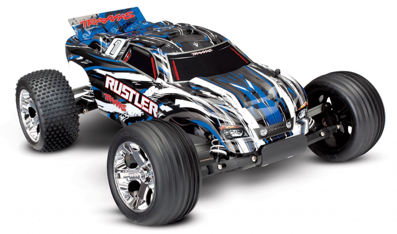 Traxxas Rustler XL-5 electro truggy RTR - 2.4 Ghz - Blauw (zonder accu & lader)