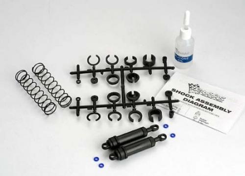 Traxxas - Ultra Shocks (black) (xx-long) (complete w/ spring pre-load spacers & springs) (rear) (2) (TRX-3762) afbeelding