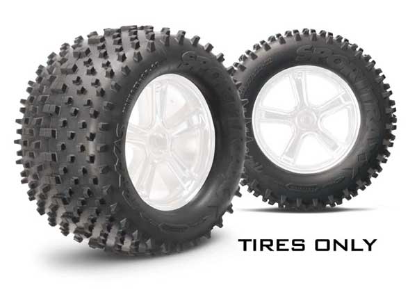 Sporttraxx tires, medium compound (1 pair) (tires only) afbeelding
