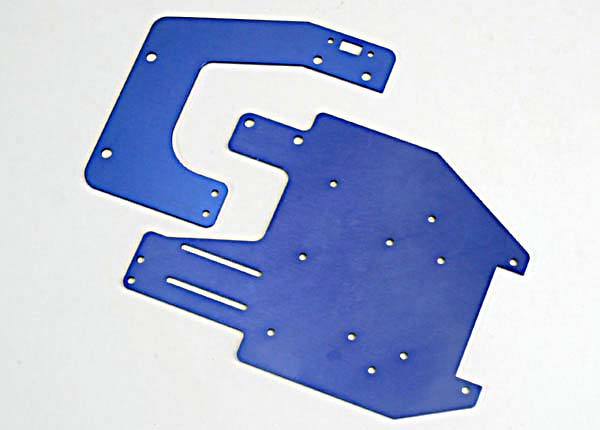 Chassis plates, t6 aluminum (front & rear) afbeelding