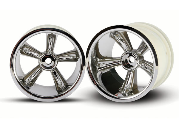 Trx pro-star chrome wheels (2) (rear) (for 2.2" tires) afbeelding