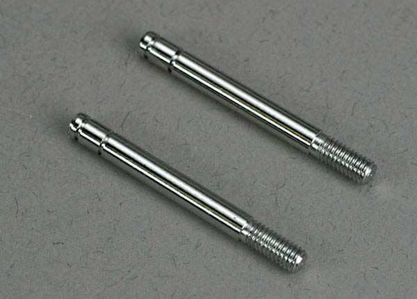 Shock shafts, steel, chrome finish (29mm) (front) (2)