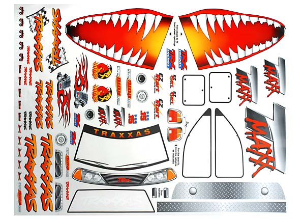 Decal sheet, jaws t-maxx