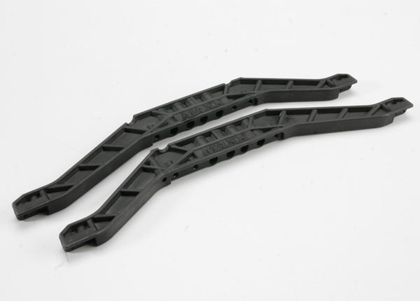 Chassis braces, lower (black) (for long wheelbase chassis) (2) afbeelding