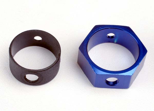 Brake adapter, hex aluminum (blue) afbeelding