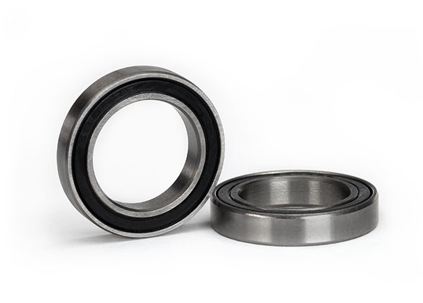 Ball bearing, black rubber sealed (15x24x5m m) (2) afbeelding