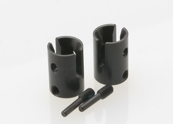 Drive cups, inner (2) revo (steel constant-velocity driveshafts)/screw pin, m4/15(2) (for use only with 5333r adjustable wheelbase rear suspension ... afbeelding