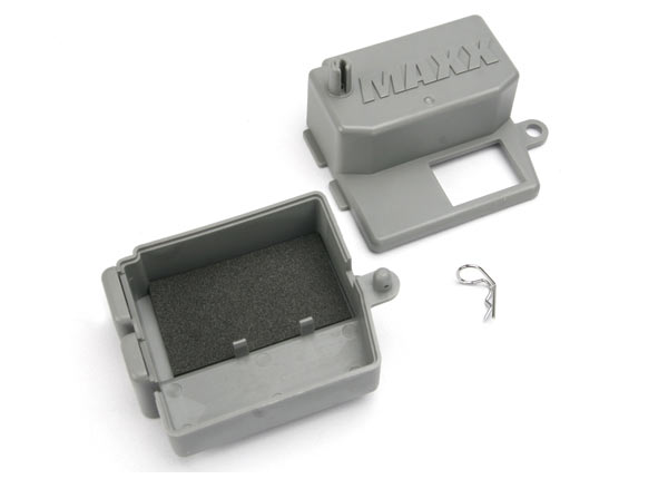Box, receiver (upper and lower halves)/ clip (1)/ foam pad (TRX-5159) afbeelding