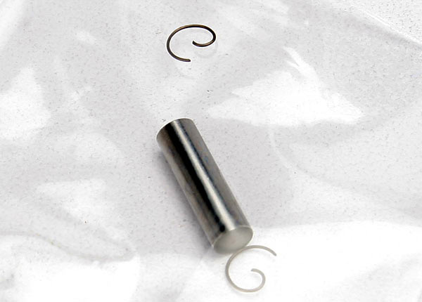 Wrist pin, wrist pin clips (2) (trx 3.3)