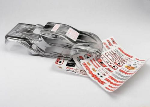 Body voor oa. Traxxas Revo 3.3 (extended chassis) - Half transparant/gespoten afbeelding