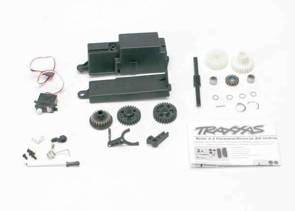 Reverse installation kit (includes all components to add mechanical reverse (no optidrive) to revo) (includes 2060 sub-micro servo) afbeelding