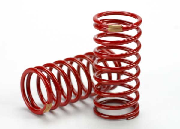 Spring, shock (red) (gtr) (2.6 rate yellow) (1 pair) (TRX-5435)