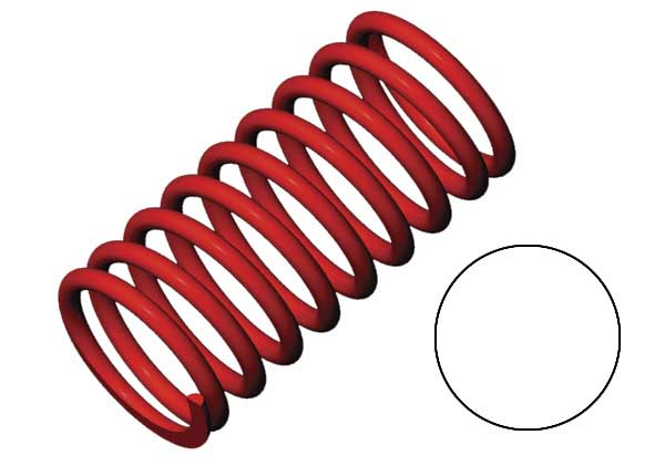 Spring, shock (red) (gtr) (2.9 rate white) (std. front 90mm) (1 pair) afbeelding
