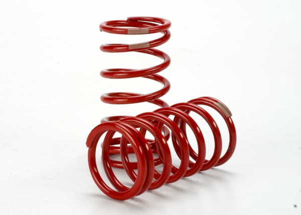 Spring, shock (red) (gtr) (4.1 rate tan) (1 pair)