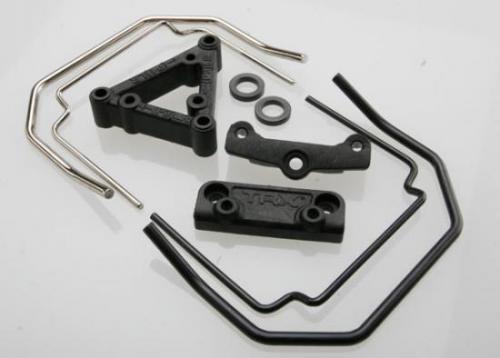 Sway bar mounts (front & rear) (revo)/ sway bar wires (front & rear) (4)/ drill guide/ spacers