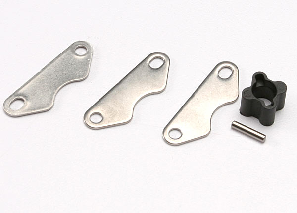 Brake disc hub (for revo rear brake kit)/ 2mm pin (1)/ brake pads (3) afbeelding