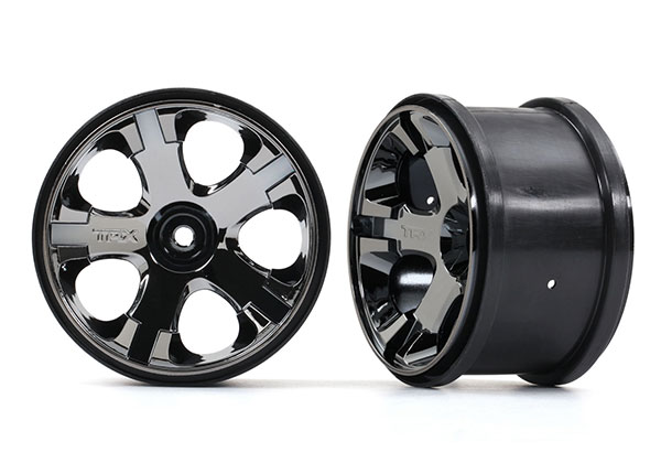 Wheels, all-star 2.8" (black chrome) (nitro rear/ electric front) (2) afbeelding