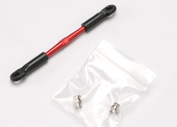 Turnbuckle, aluminum (red-anodized), camber link, 58mm (1) (assembled with rod ends and hollow balls) (see part 5539x for complete set of jato alum...