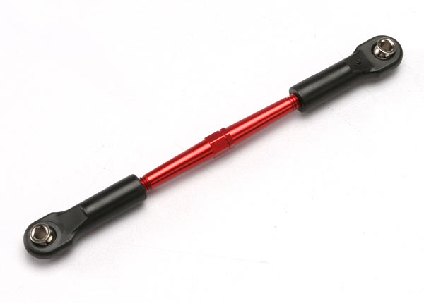 Turnbuckle, aluminum (red-anodized), front toe link, 61mm (1) (assembled with rod ends and hollow balls) (see part 5539x for complete set of jato a... afbeelding