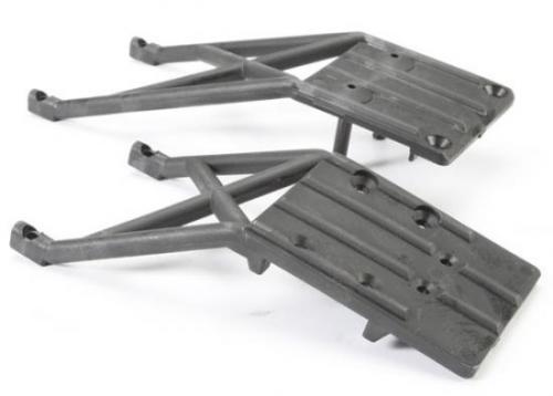 Skidplates, front & rear (black) (TRX-5837) afbeelding