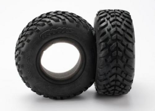 Tires, ultra soft, s1 compound for off-road racing, sct dual profile 4.3x1.7- 2.2/3.0" (2)/ foam inserts (2) afbeelding