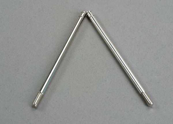 Shock shafts, steel, chrome finish (rear) (2)
