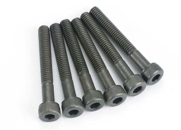 Shoulder screws, 4x30mm cap-head machine (6) (with 5mm shoulder for monster buggy)