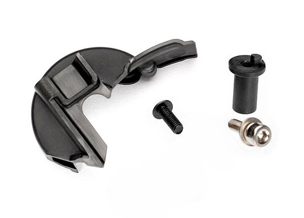 Cover, gear/ motor mount hinge post/ 3x8mm cs with split and flat washers (1)/ 3x8mm bcs (1) NEW