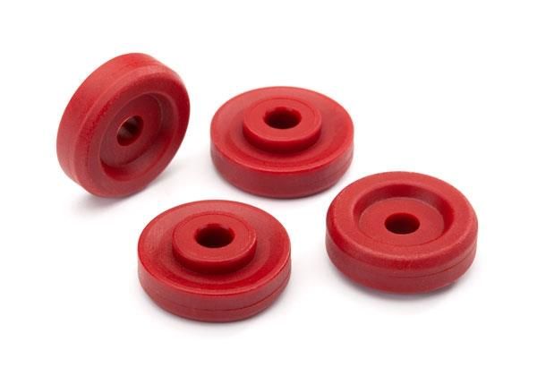 Wheel washers, red (4) (TRX-8957R)