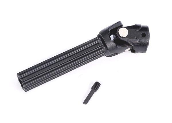 Traxxas - Differential output yoke assembly, front or rear, Maxx Duty steel core (1) (assembled with external-splined half shaft) (TRX-10249)