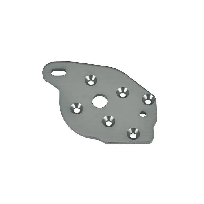 Traxxas - Plate, motor, 6061-T6 aluminum (gray-anodized) (TRX-10259-GRAY) afbeelding