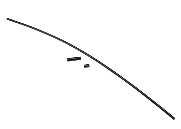 Traxxas - Antenna, tube, black (1)/ vinyl antenna cap (1)/ wire retainer (1) (TRX-1726A) afbeelding