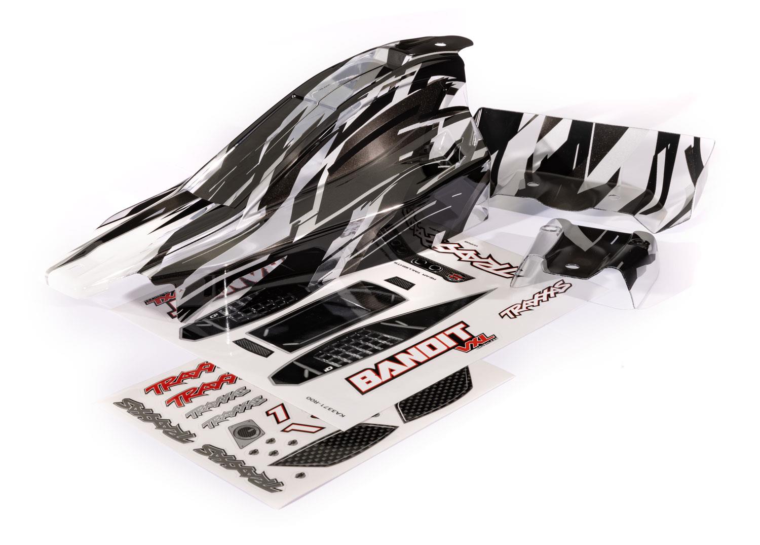 Traxxas - Body, Bandit VXL, ProGraphix (graphics are printed, requires paint & final color application)/ decal sheet (TRX-2436L)